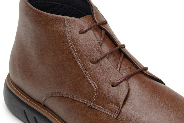 'Liam' men's vegan-leather shoe by Ahimsa - cognac