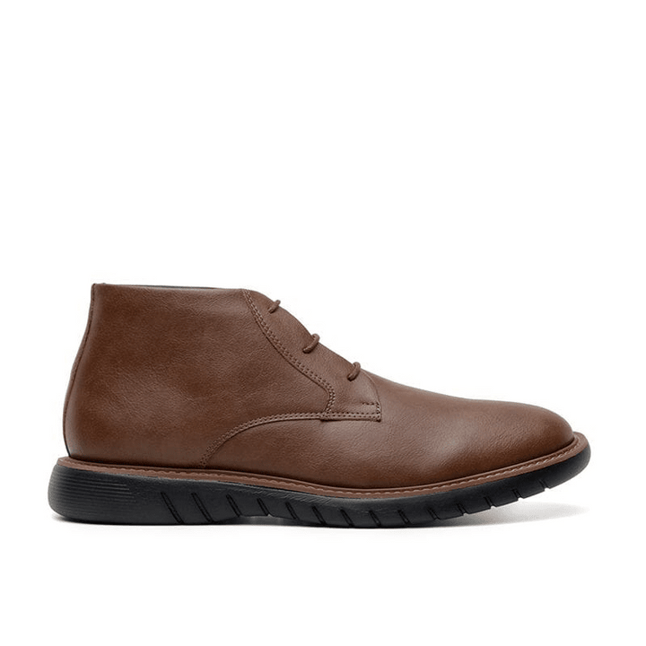 'Liam' men's vegan-leather shoe by Ahimsa - cognac
