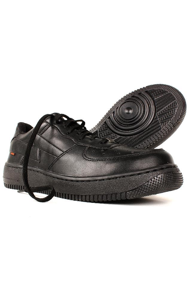 'Paramount' matte black vegan low-top sneaker by King55 - Vegan Style