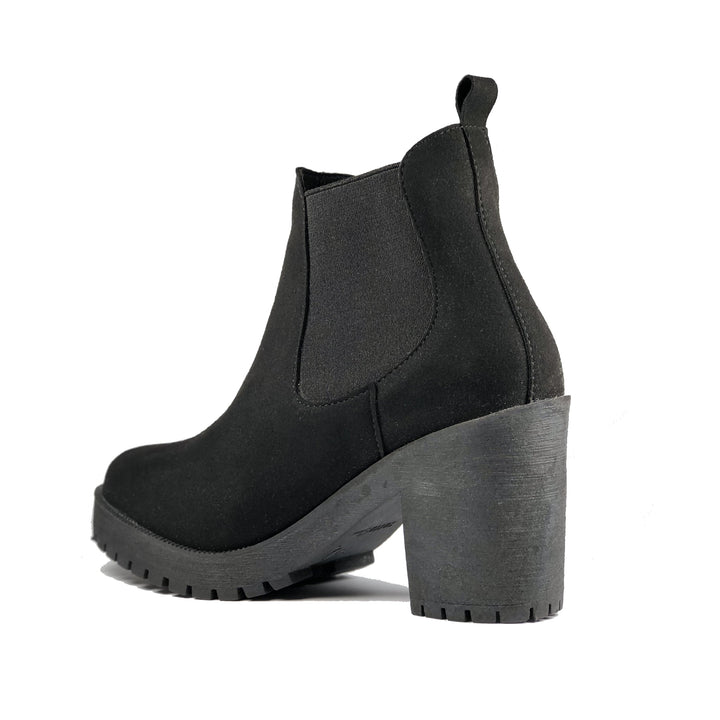'Evie' Suede Boots by Zette Shoes - Black