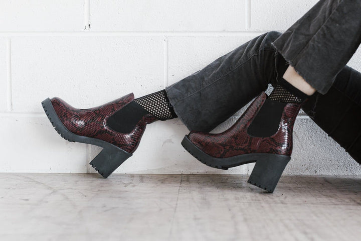 'Evie' Suede Boots by Zette Shoes - Black