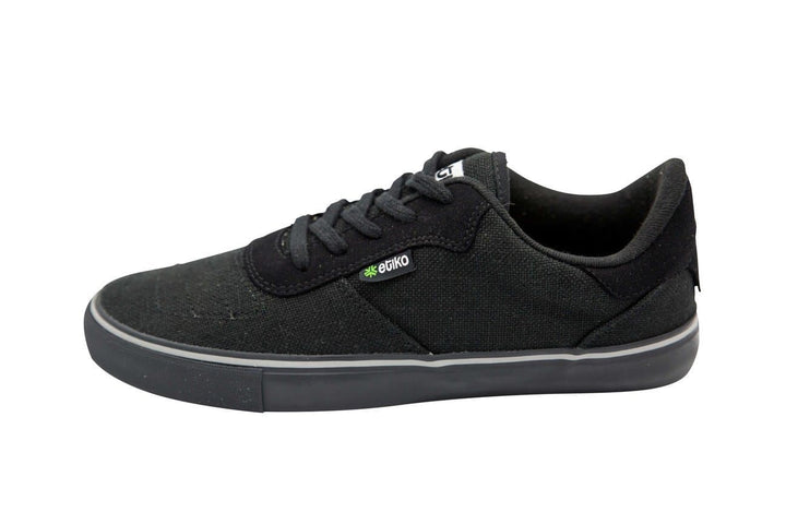 Hemp Sneakers by Etiko - Black - Vegan Style