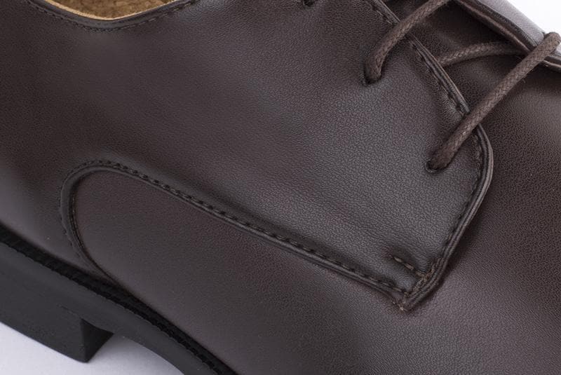 'Edward' Men's classic shoe  by Ahimsa - espresso - Vegan Style