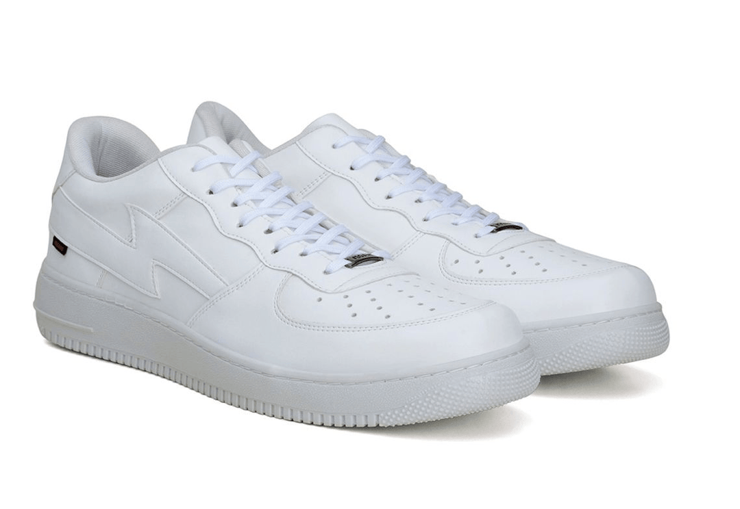 'Paramount' matte white vegan low-top sneaker by King55 - Vegan Style