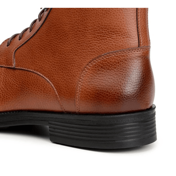 'Vellerti' classic vegan leather lace-up boot by Vincente Verde -  brown