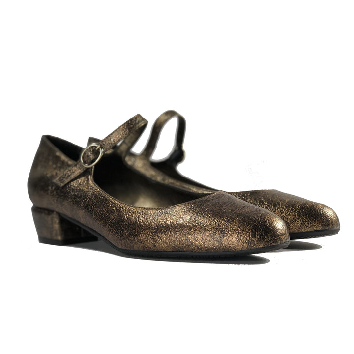 Gracie vegan mary jane - distressed bronze