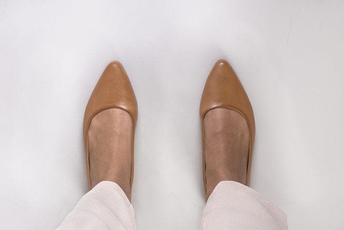 'Diana' vegan women's flat by Ahimsa - matte brown - Vegan Style