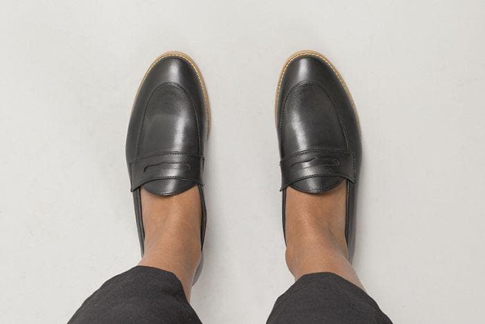 'Irene' Women's Vegan Loafers By Ahimsa - black - Vegan Style