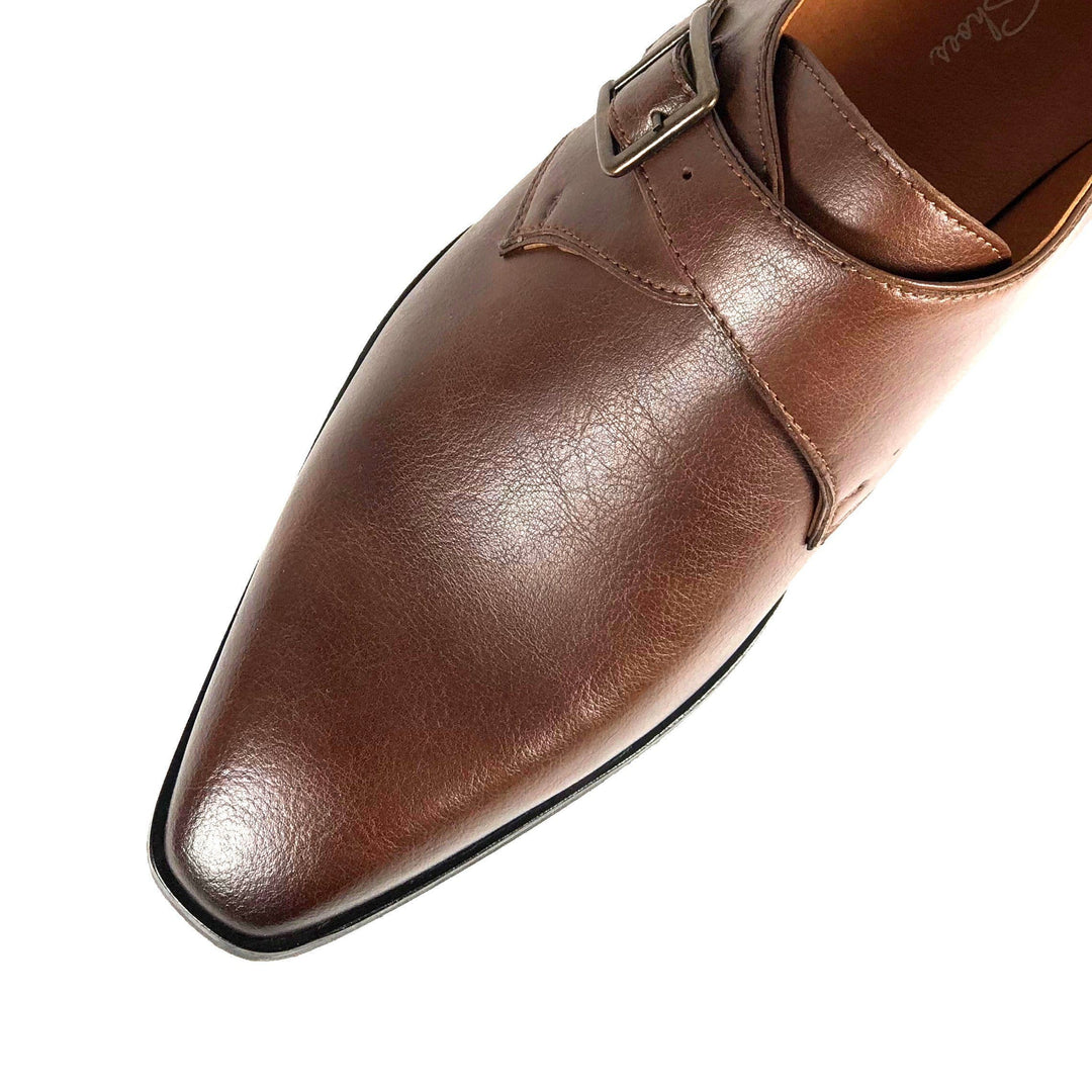 'Pierre' - vegan monk shoe in chestnut by Zette Shoes - Vegan Style