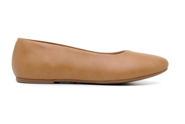 'Nelita' vegan women's flat by Ahimsa - tan