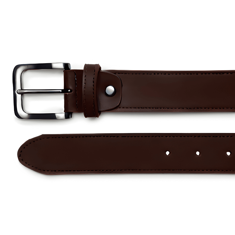'Conor' men's vegan leather belt Zette - espresso