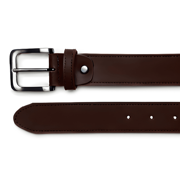 'Conor' men's vegan leather belt Zette - espresso