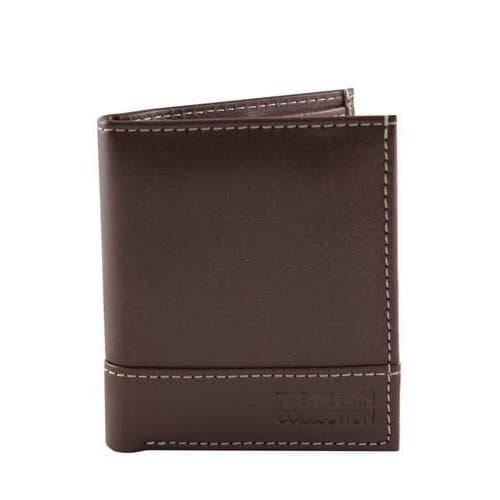 'Coleman' Bi-Fold Vegan Wallet by The Vegan Collection - Brown