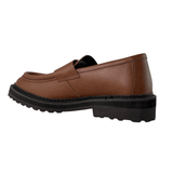 'Everyday Loafer' unisex vegan shoe with chunky sole by Ahimsa - cognac