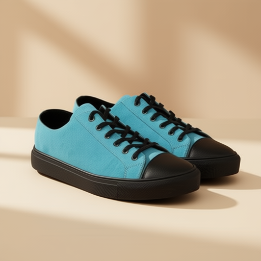 Men's light blue suede sneaker - size EU 44