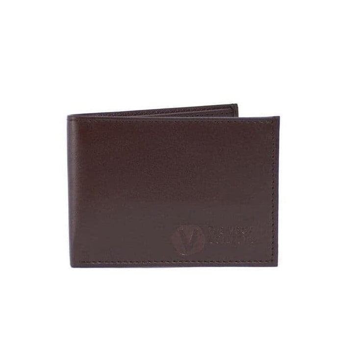 'Compact' Bi-Fold Vegan Wallet by The Vegan Collection - Brown