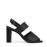 'Luciana' vegan-leather high-heel by Ahimsa Shoes - black