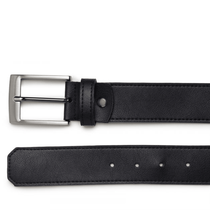 Casual vegan belt by Ahimsa - black/espresso/tan