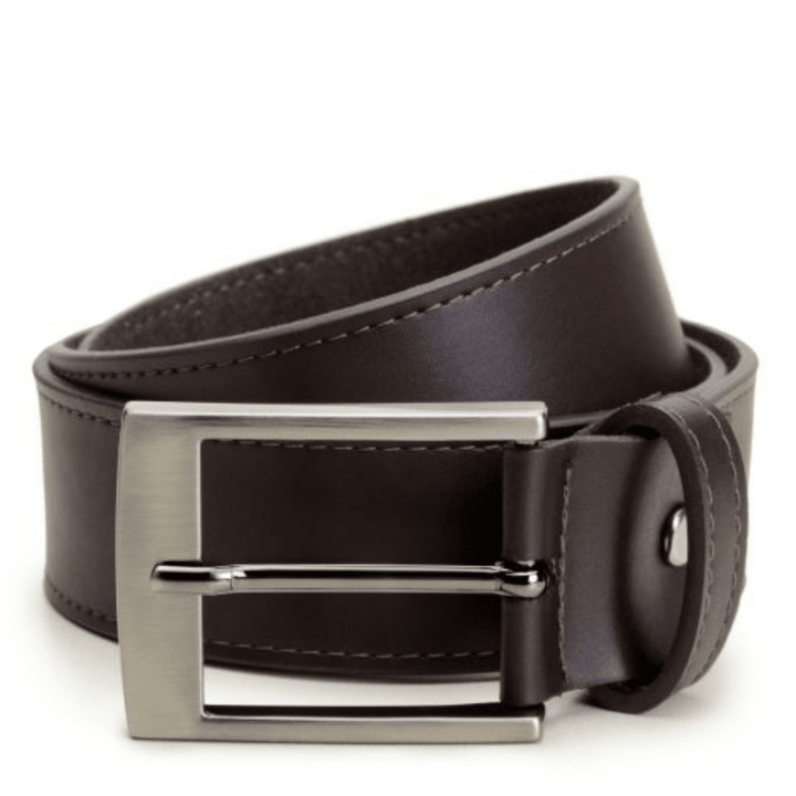 Casual vegan belt by Ahimsa - black/espresso/tan