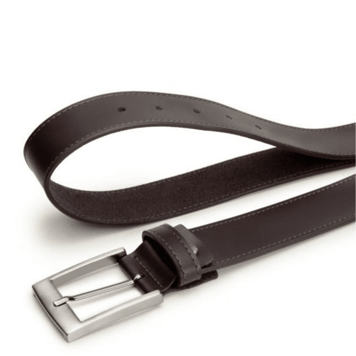 Casual vegan belt by Ahimsa - black/espresso/tan