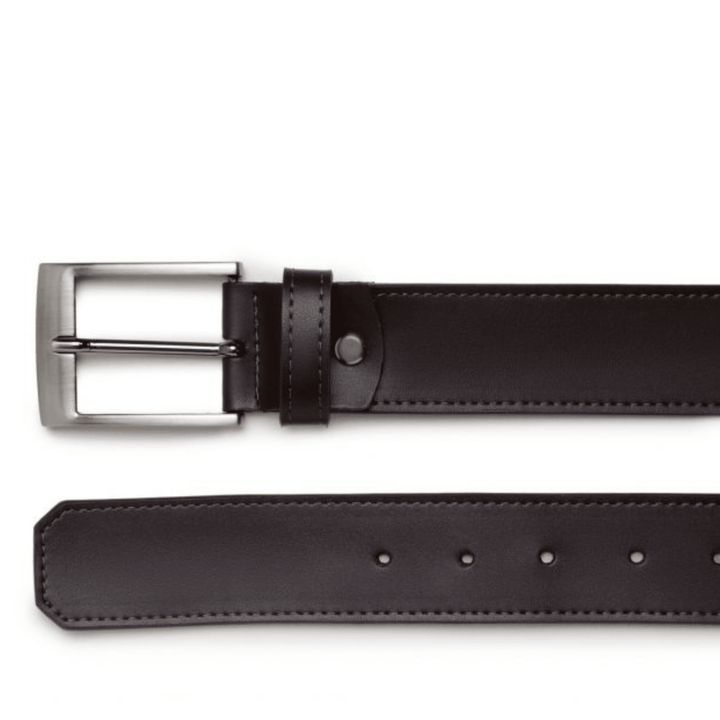 Casual vegan belt by Ahimsa - black/espresso/tan