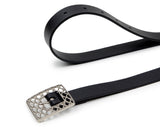 'Aislin' women's vegan leather belt Zette - cognac