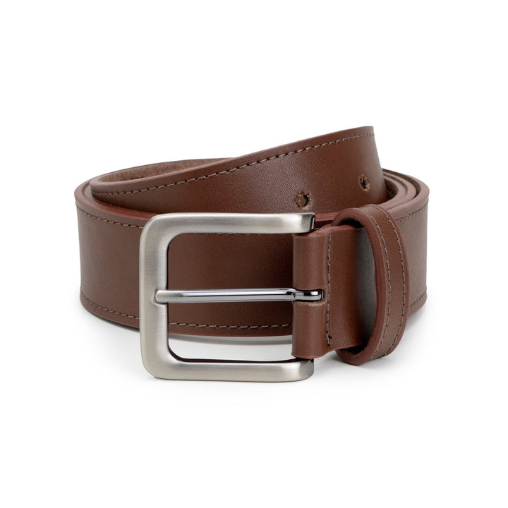 'Conor' men's vegan leather belt Zette - cognac