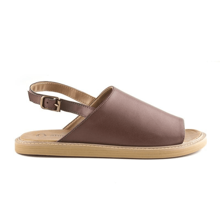 'Bella' women's vegan sandals by Ahimsa - cognac