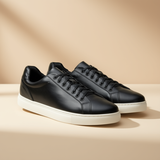 Men's casual sneaker black - size EU 43