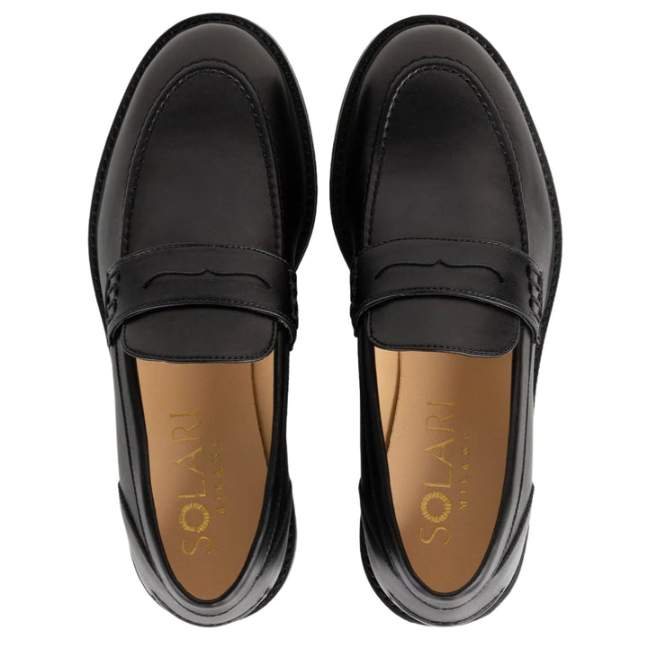 Women's vegan loafer by Solari Milano - black or brown