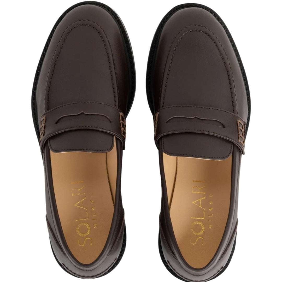 Women's vegan loafer by Solari Milano - black or brown