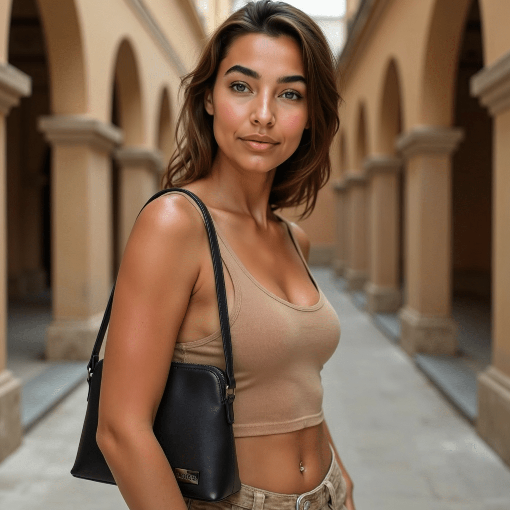 'Camille' handbag by Zette - black