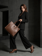 'Henrietta' classic tote bag by Zette - black