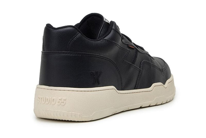 'New Paramount' vegan low-top sneaker by King55 - black with white outsole