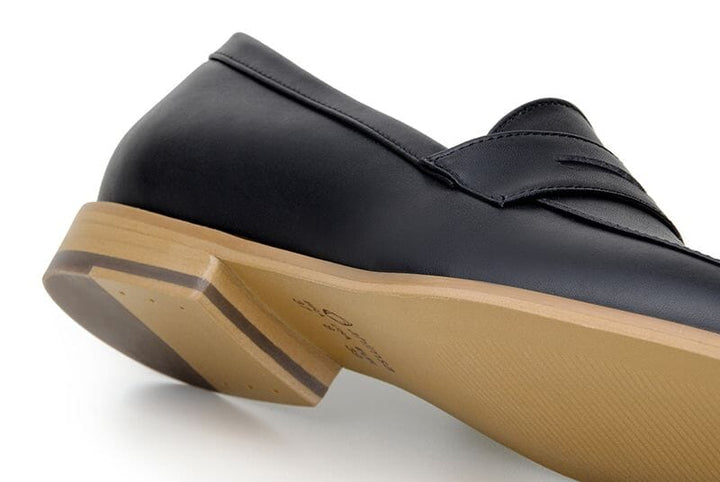 'Irene' EEE Women's Vegan Loafers By Ahimsa - black