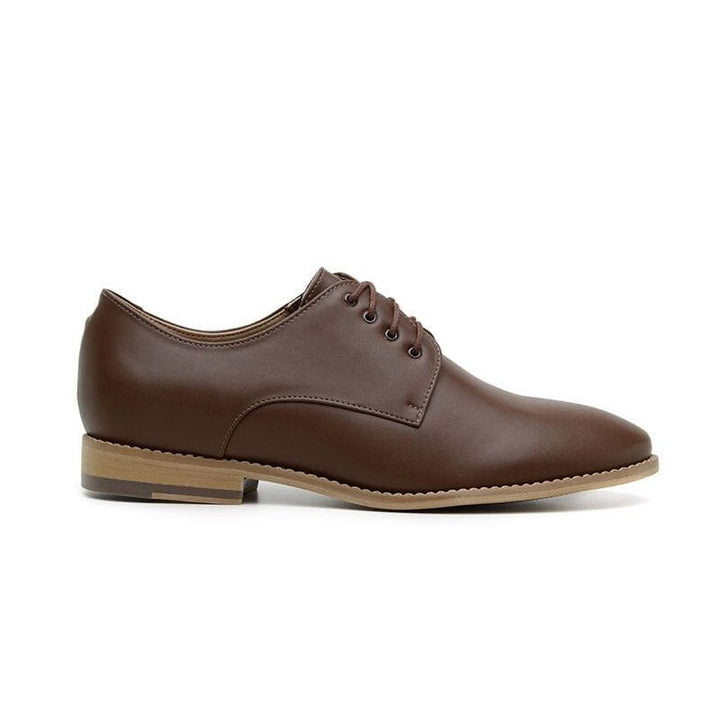 'Teresa' EEE Women's Vegan Derby by Ahimsa - cognac