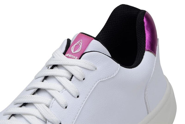 Sneaker 645 by Ahimsa - white and quartz pink