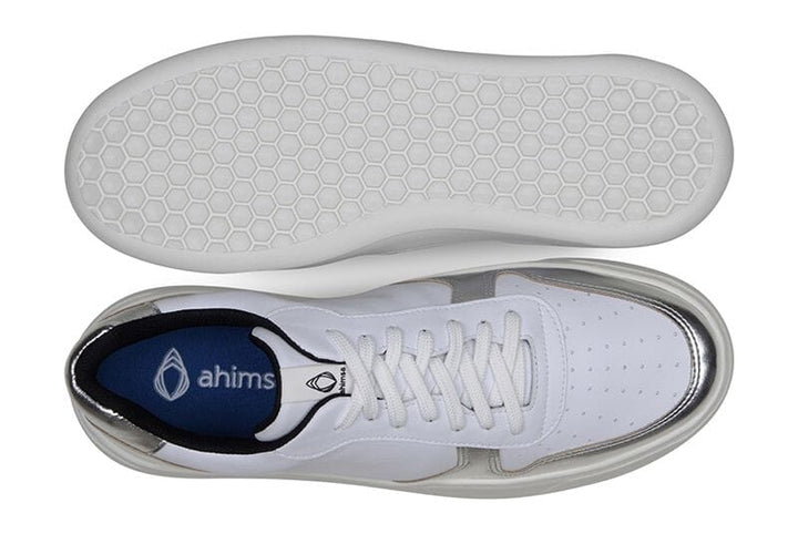 Sneaker 645 by Ahimsa - white and silver