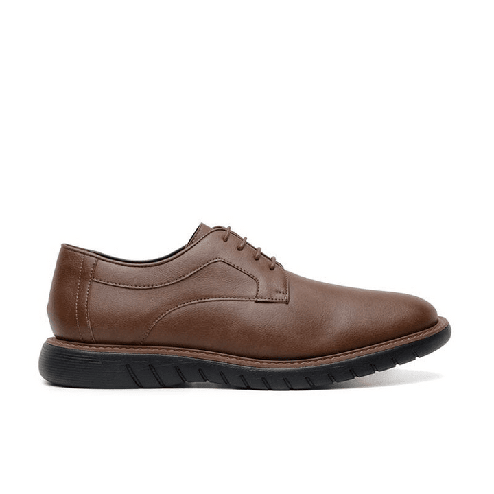 'Noah' men's vegan-leather shoe by Ahimsa - cognac