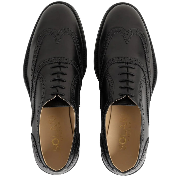 Men's vegan oxford brogue by Solari Milano - black or brown