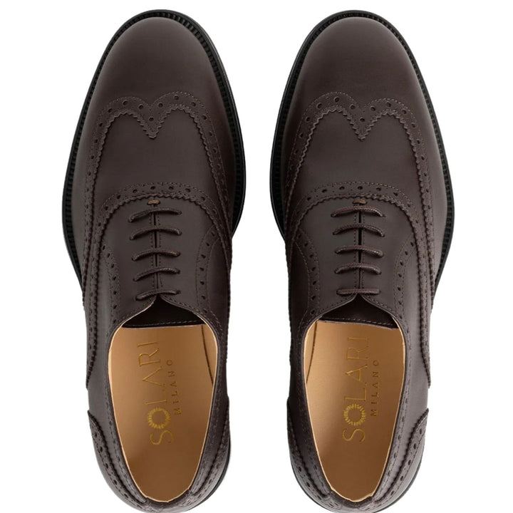 Men's vegan oxford brogue by Solari Milano - black or brown