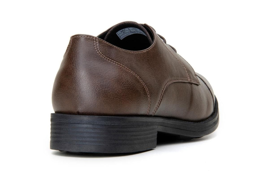 Classic vegan leather derby by Vincente Verde -  espresso - Vegan Style