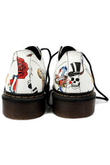 'Derby UK' tattoo-patterned vegan lace-up shoe by King55 - Vegan Style