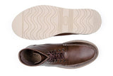 'Chris' Unisex lace-up vegan boots by Ahimsa - cognac - Vegan Style