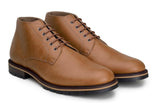 'Roger' vegan men's lace-up boots by Ahimsa - tan - Vegan Style