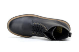 'Standard' classic lace-up boot in high-quality vegan leather by Brave Gentleman - black - Vegan Style