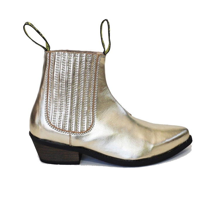 'Duke' Vegan Cowboy Boot by Good Guys Don't Wear Leather - Gold