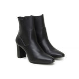 'Elza’ Women's High-Heeled Vegan Boot by Ahimsa - Black