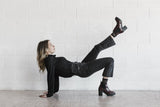 Evie vegan snakeskin boots - burgundy faux suede