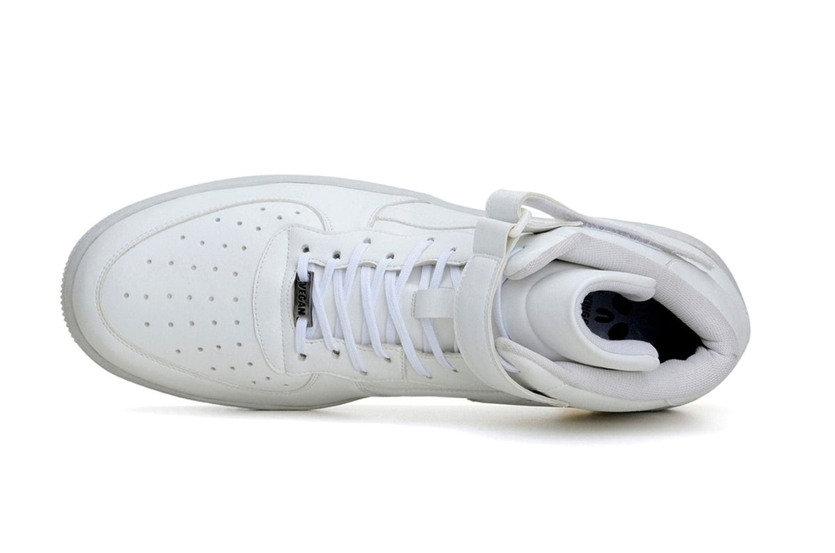 'Paramount' matte white vegan high-top sneaker by King55 - Vegan Style